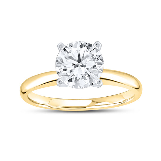10KT YELLOW GOLD 1.00 CTW LAB DIAMOND RING