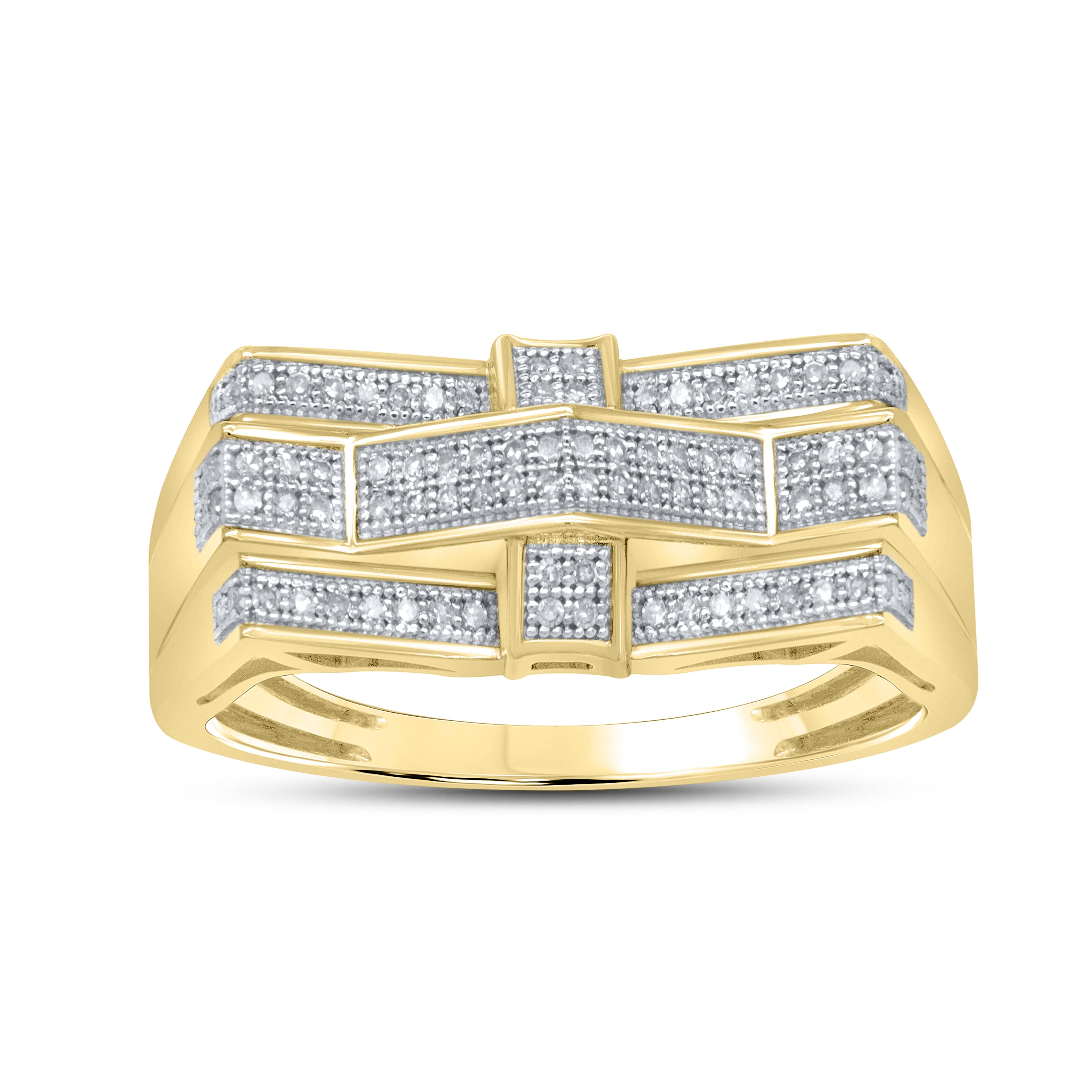 10k Yellow Gold 0.25 ctw Diamond Men’s Ring