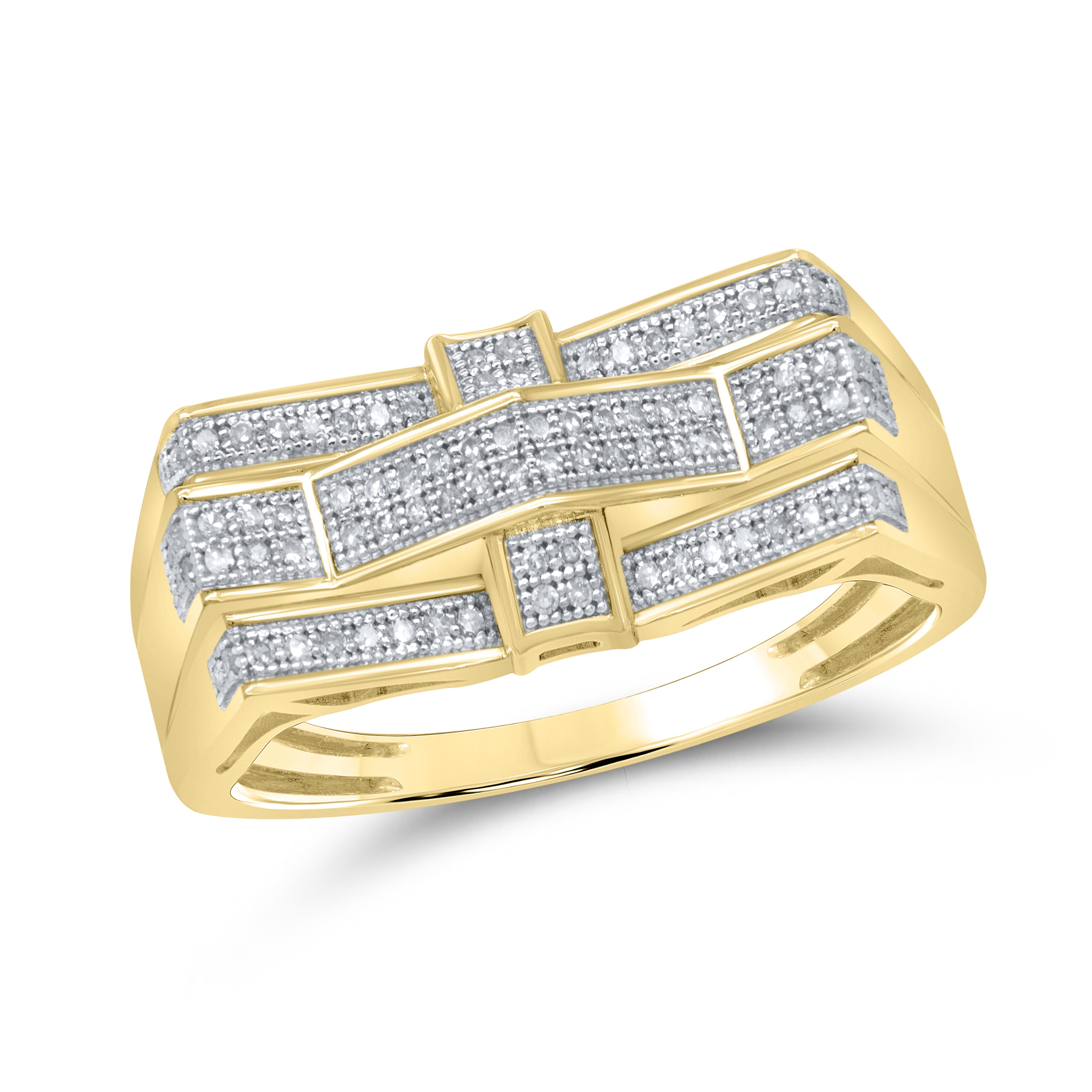 10k Yellow Gold 0.25 ctw Diamond Men’s Ring