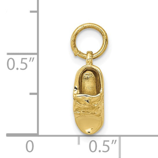 10kt Yellow Gold Single Baby Shoe Charm