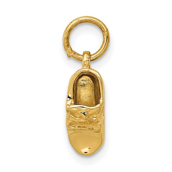 10kt Yellow Gold Single Baby Shoe Charm