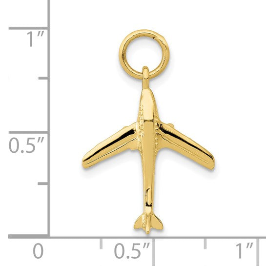 10kt Yellow Gold Jet Charm