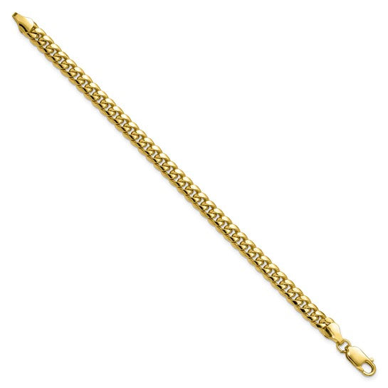 10kt Yellow Gold 6mm Semi-Solid Miami Cuban Chain