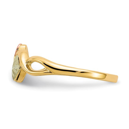 10kt Tri-color Black Hills Gold Ring