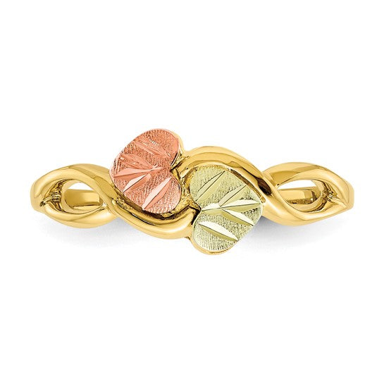 10kt Tri-color Black Hills Gold Ring