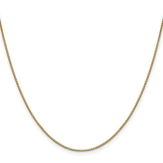 10kt Yellow Gold .90mm Box Chain