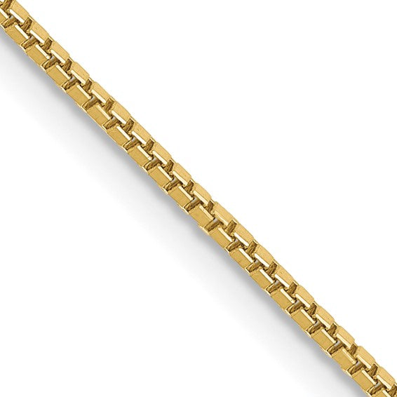10kt Yellow Gold 1mm Box Chain