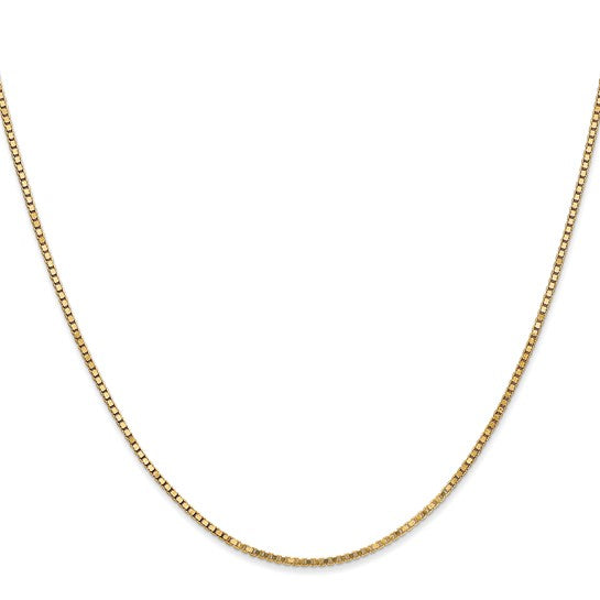 10kt Yellow Gold 1.3mm Box Chain