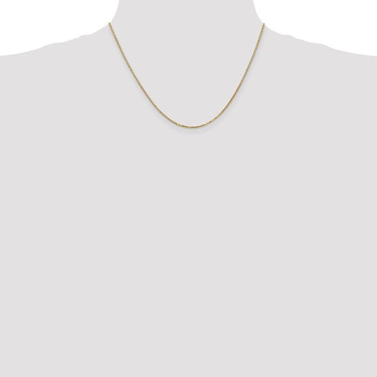 10kt Yellow Gold 1.3mm Box Chain