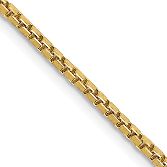 10kt Yellow Gold 1.5mm Box Chain