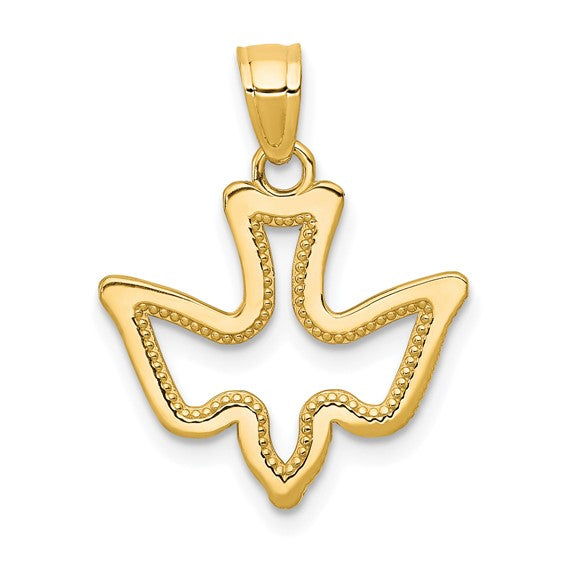 10kt Yellow Gold Dove Charm