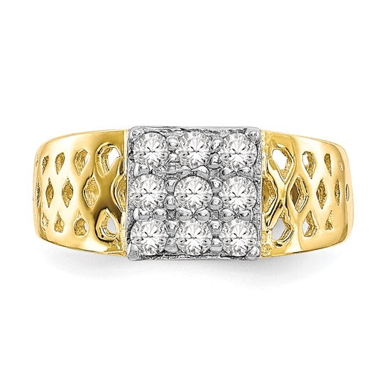 10kt Yellow Gold CZ Baby Ring
