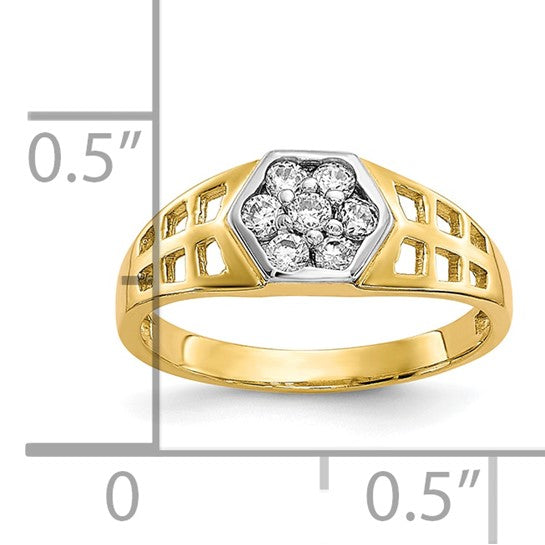 10kt Yellow Gold CZ Child's Ring