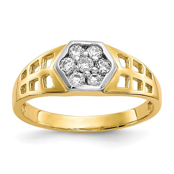 10kt Yellow Gold CZ Child's Ring