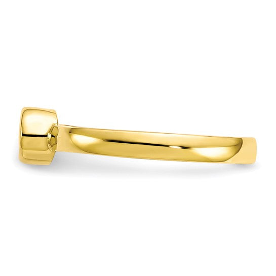 10kt Yellow Gold CZ Toe Ring