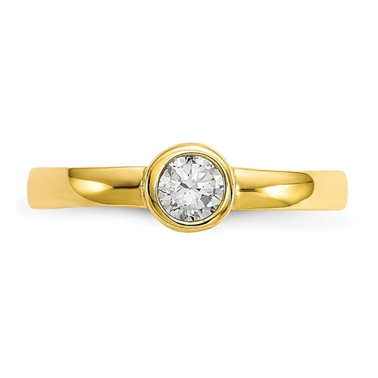 10kt Yellow Gold CZ Toe Ring