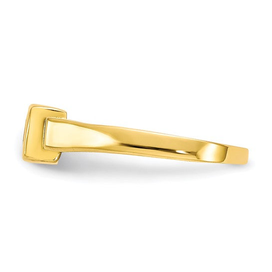 10kt Yellow Gold CZ Toe Ring