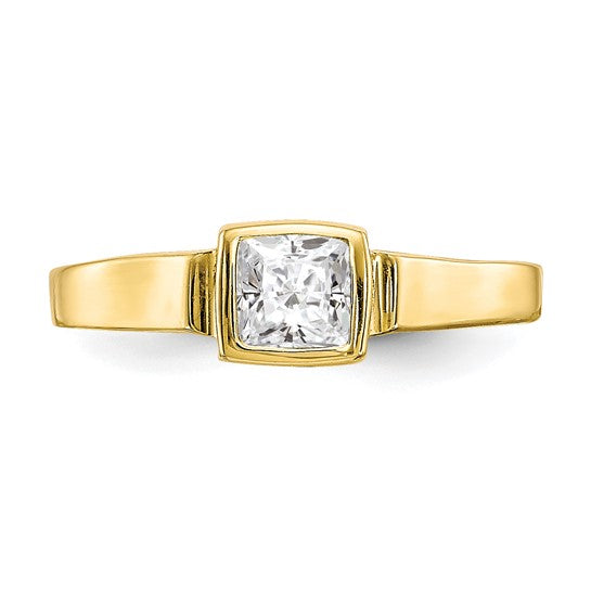 10kt Yellow Gold CZ Toe Ring