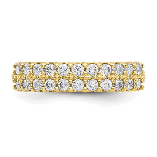 10kt Yellow Gold Fancy CZ Ring