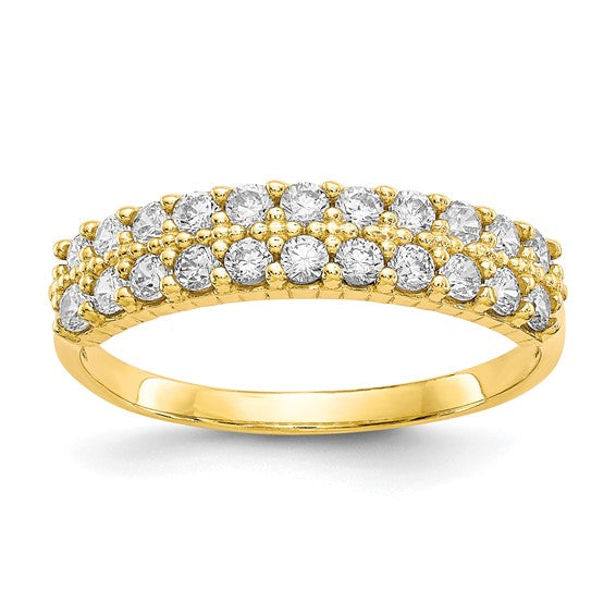 10kt Yellow Gold Fancy CZ Ring