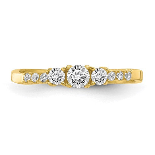 10KT Yellow Gold CZ Fancy Child's Ring