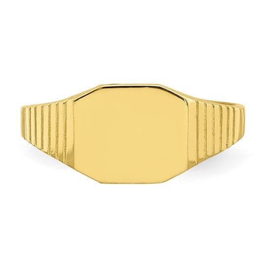 10KT Yellow Gold Signet Baby Ring