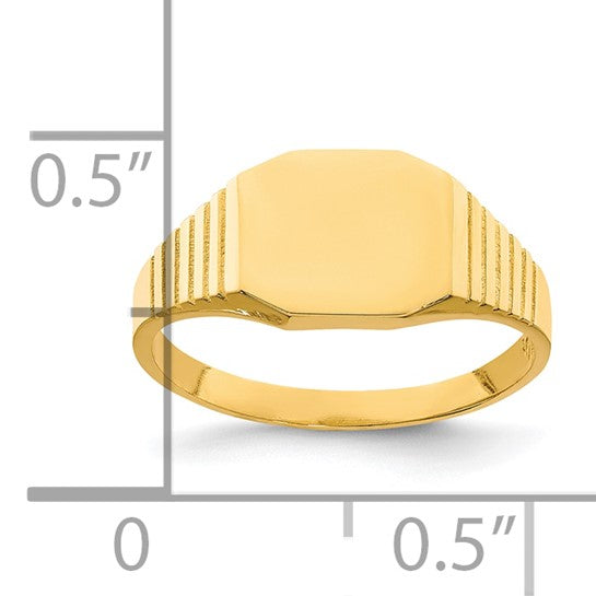 10KT Yellow Gold Signet Baby Ring