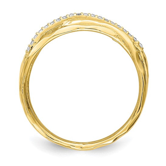 10KT Yellow Gold CZ Ring