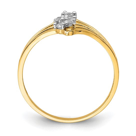 10KT Yellow Gold CZ 7-Stone Ring