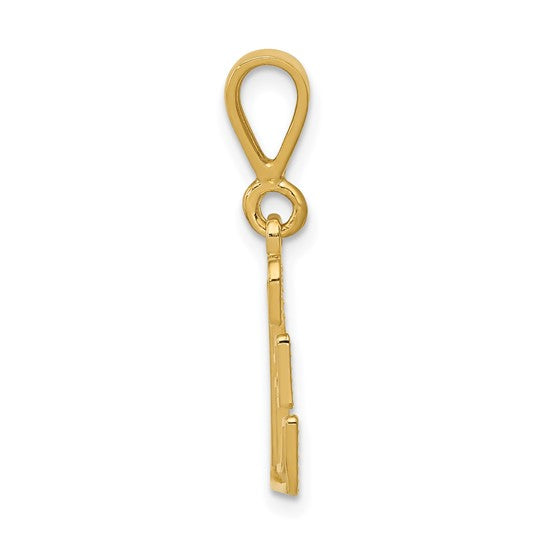 10kt Yellow Gold Initial E Pendant