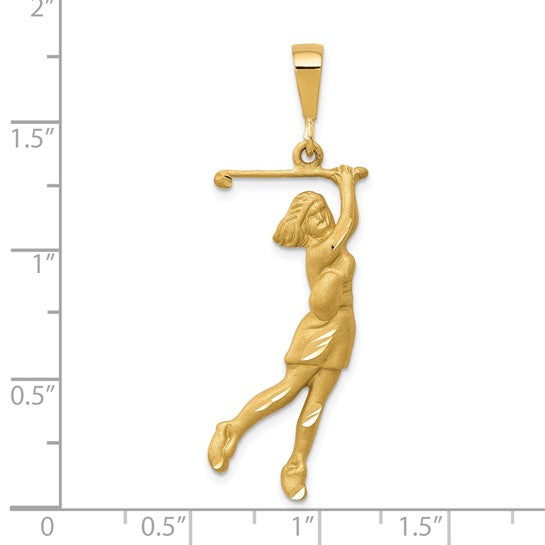 10KT Yellow Gold Golfer Charm