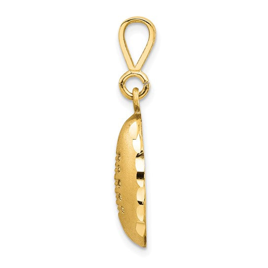 10KT Yellow Gold Football Charm