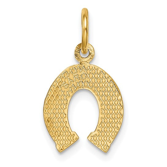 10kt Yellow Gold Horseshoe Charm