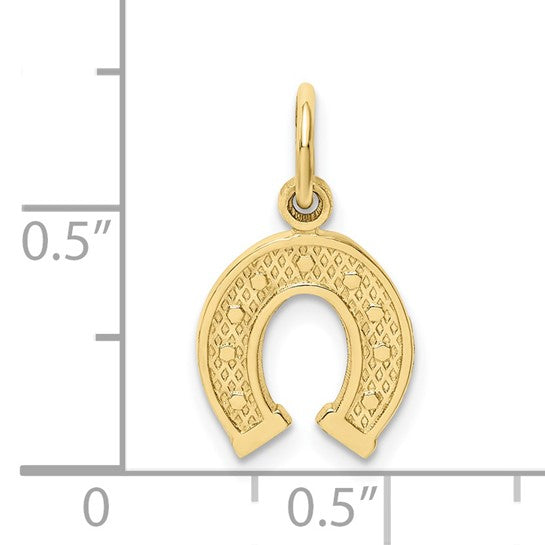 10kt Yellow Gold Horseshoe Charm