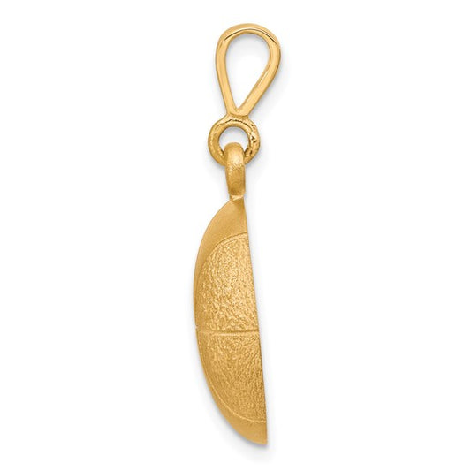 10kt Yellow Gold Basketball Charm