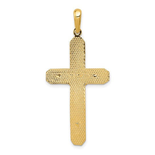 10kt Yellow Gold Polished Crucifix Pendant