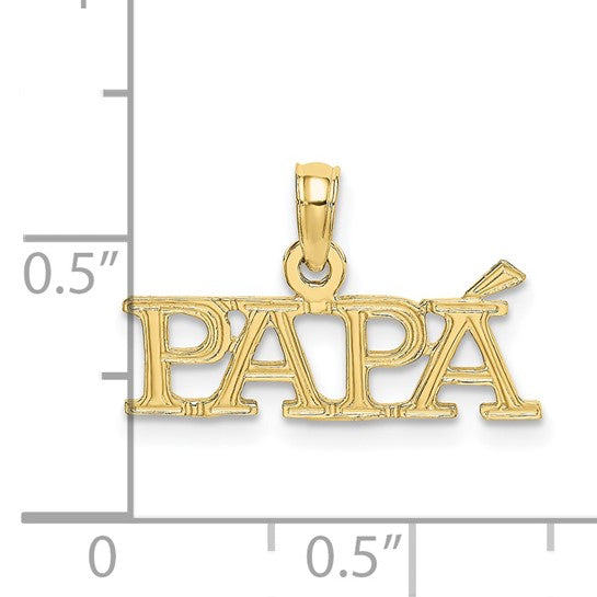 10kt Yellow Gold PAPA Charm
