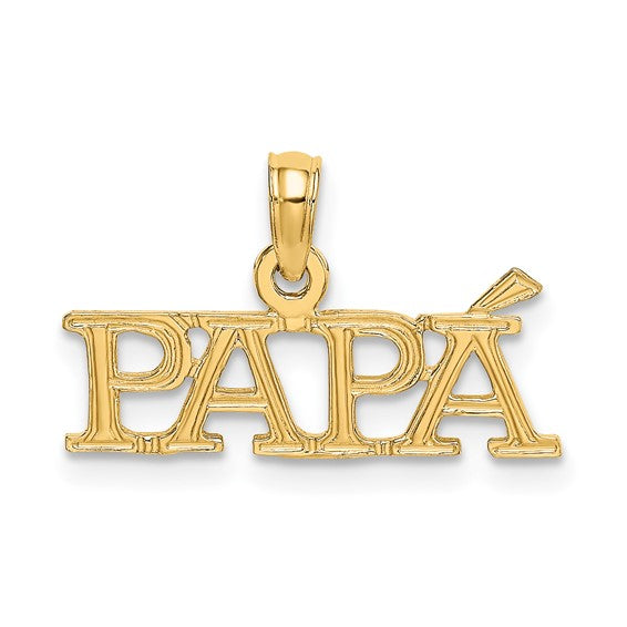 10kt Yellow Gold PAPA Charm