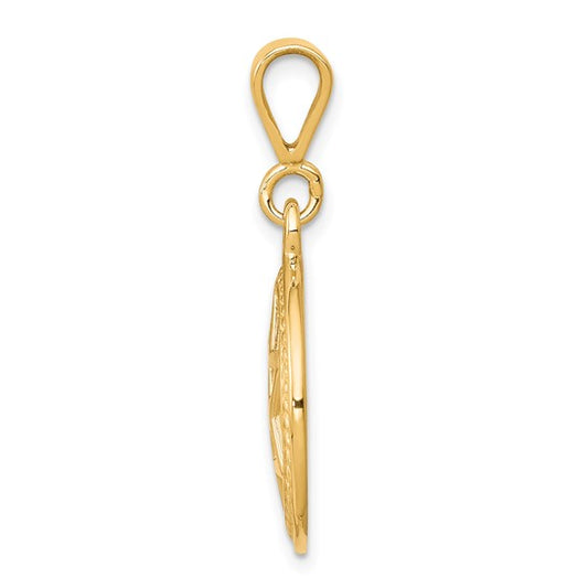 10KT Yellow Gold Star Of David Charm