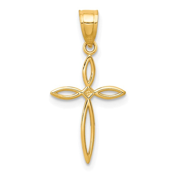 10kt Yellow Gold Passion Cross Charm