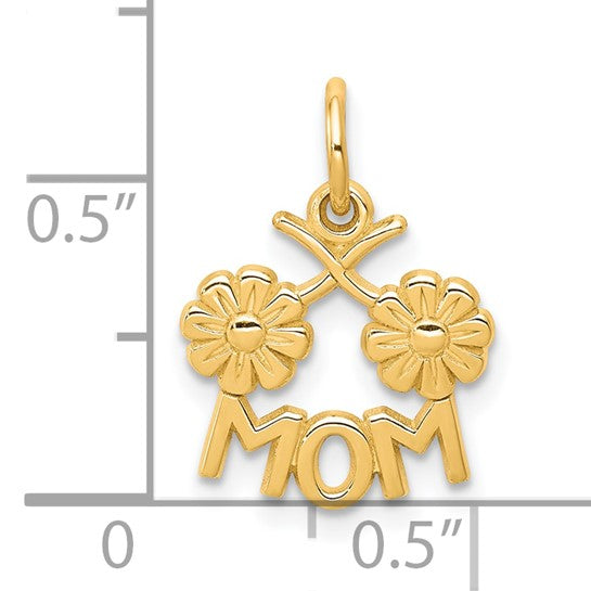 10KT Yellow Gold MOM Charm