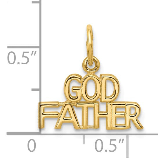 10kt Yellow Gold GODFATHER Charm