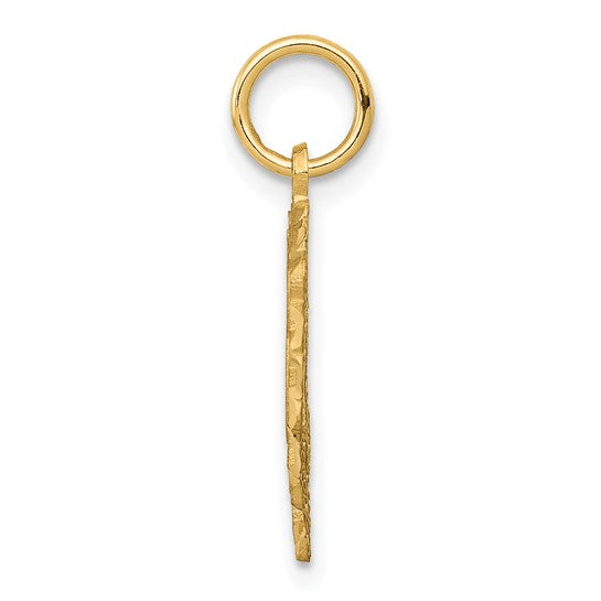 10kt Yellow Gold Initial B Charm