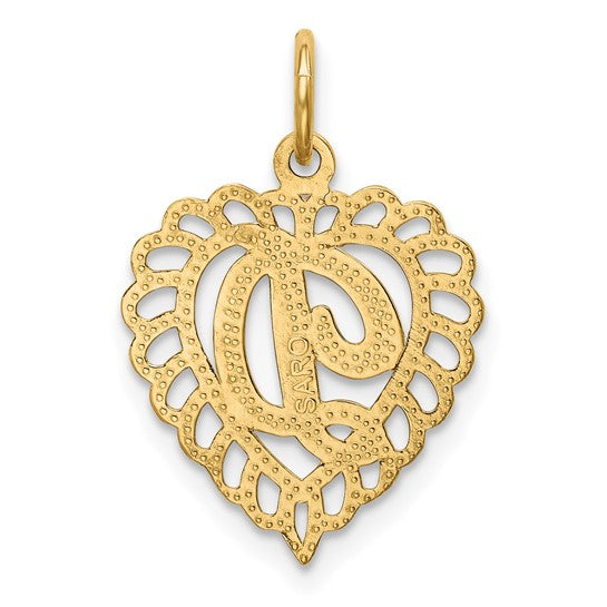 10KT Yellow Gold Initial D Charm