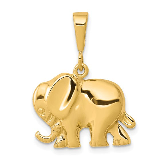 10kt Yellow Gold Elephant Charm