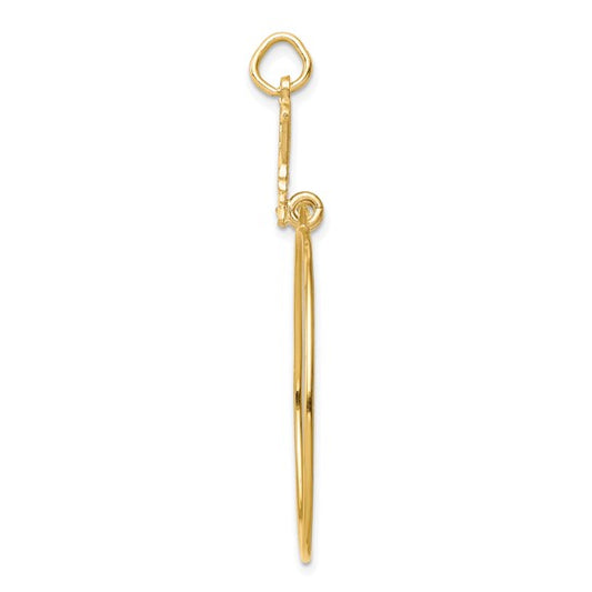10kt Yellow Gold Filigree Butterfly Charm Holder