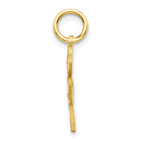 10kt Yellow Gold Four Leaf Clover Pendant