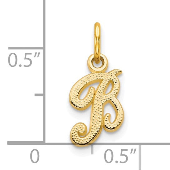 10KT Yellow Gold Initial B Charm
