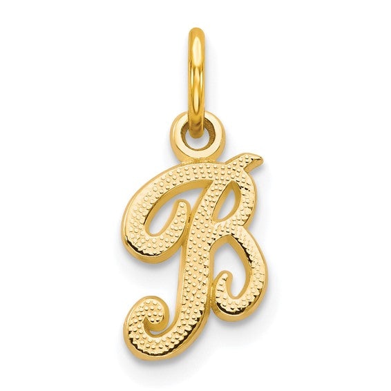 10KT Yellow Gold Initial B Charm