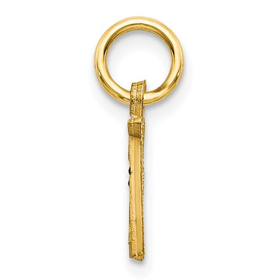 10kt Yellow Gold Initial A Charm